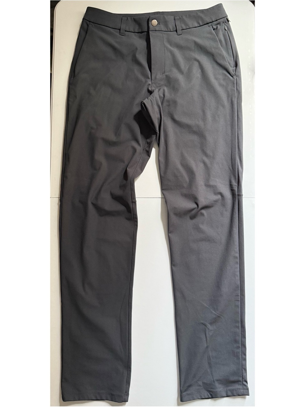 lululemon Men's Dark Gray ABC Slim-Fit Trousers
